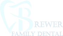 Brewer Family Dental Logo White - footer